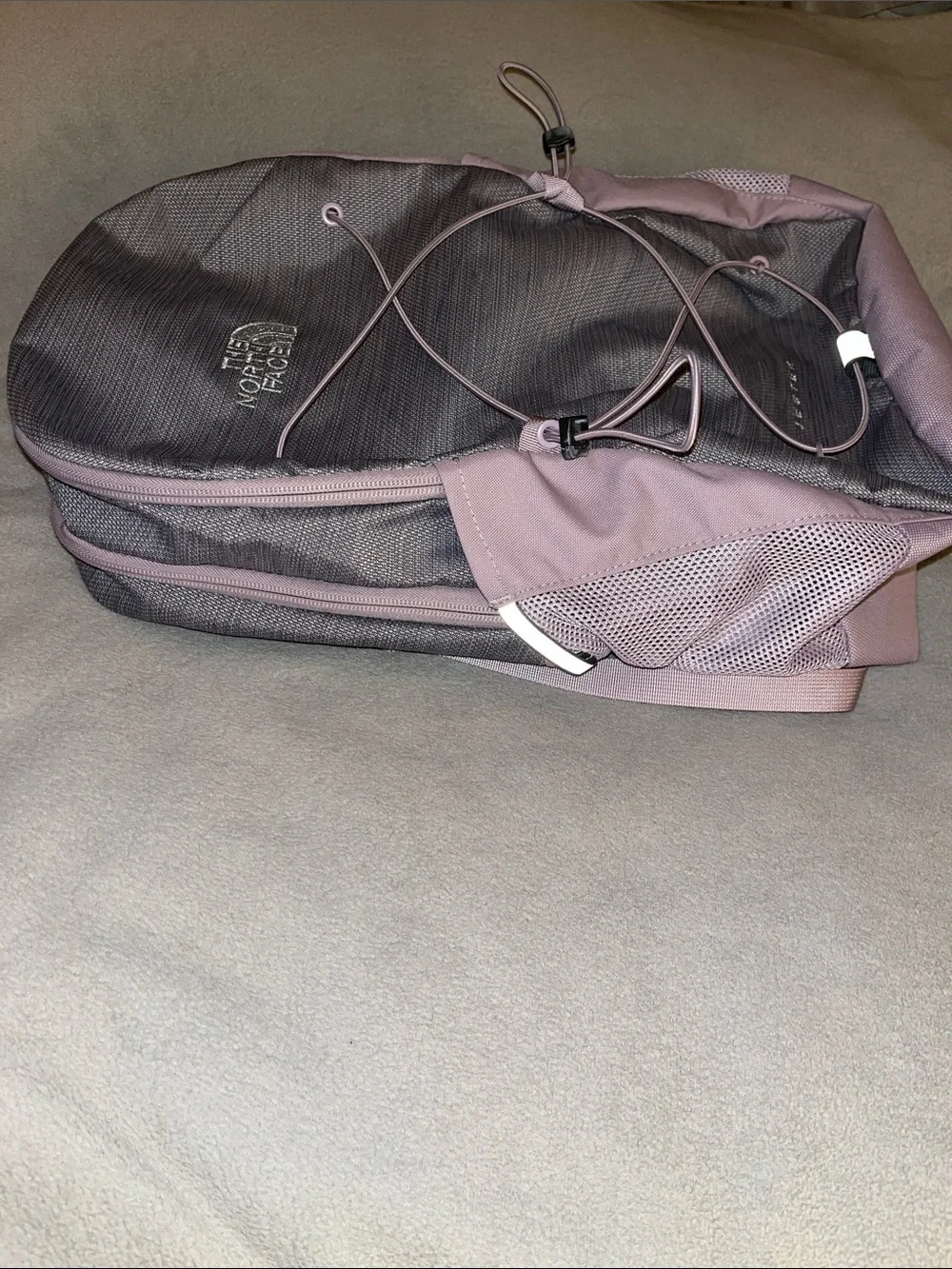 The North Face Jester Light Purple and Gray Backpack